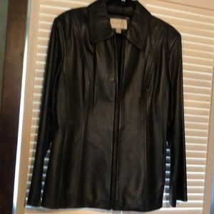 Worthington Black Size L Leather Jacket